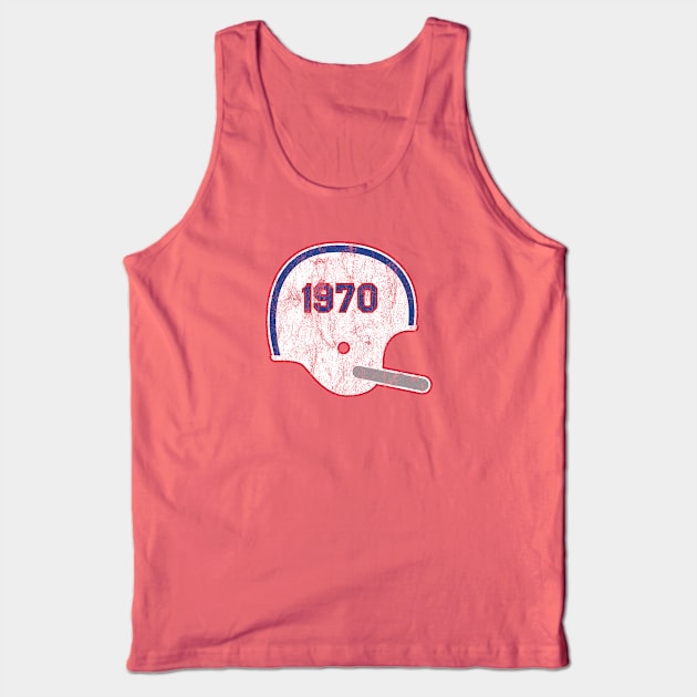 Buffalo Bills Year Founded Vintage Helmet Tank Top by Rad Love